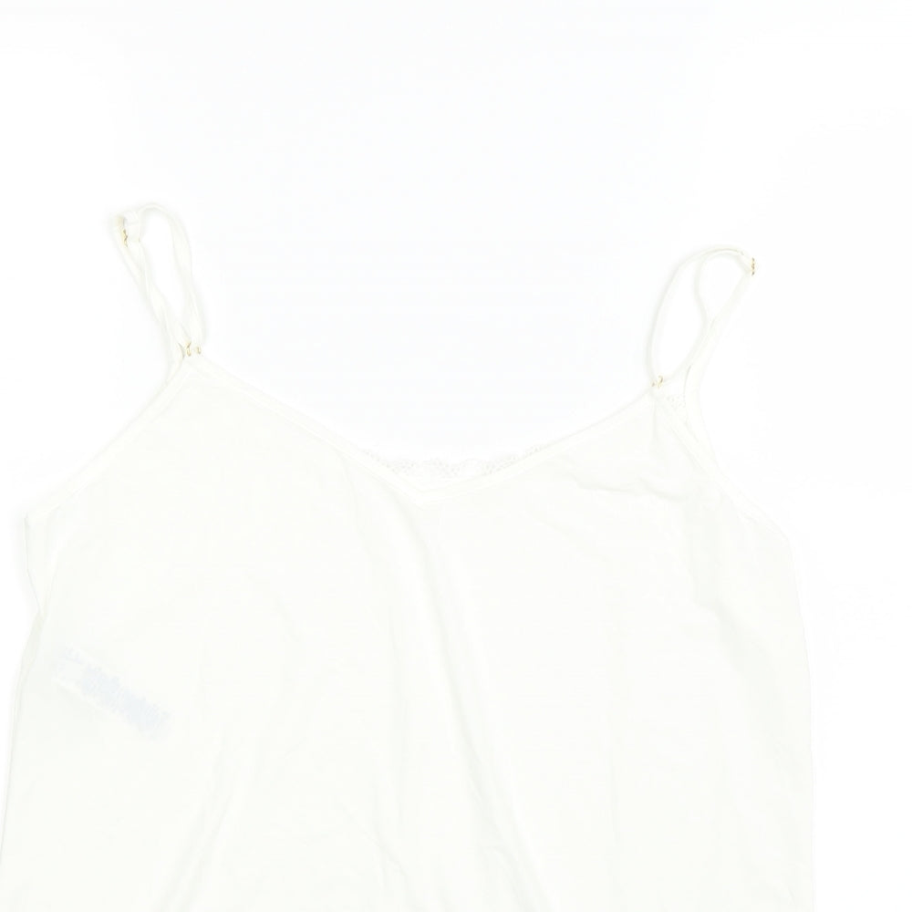 Marks and Spencer Womens Beige Solid  Top Pyjama Top Size 14