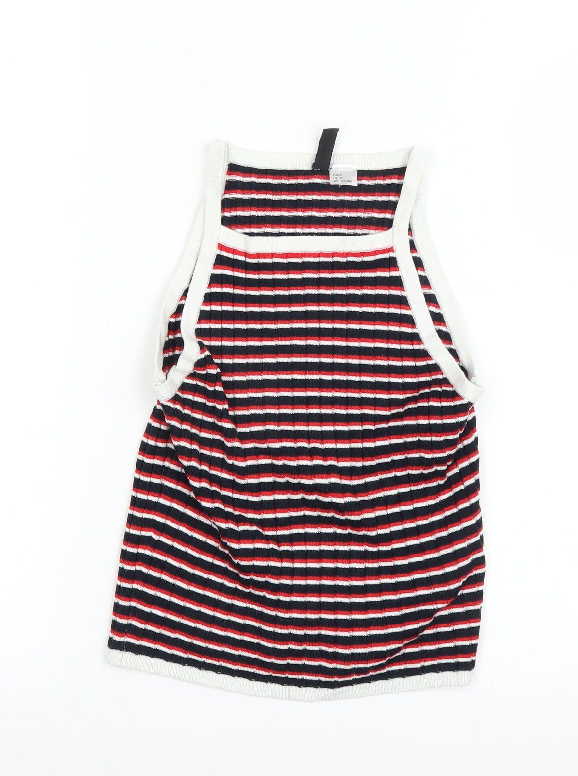 Divided Womens Multicoloured Striped  Basic Tank Size 8