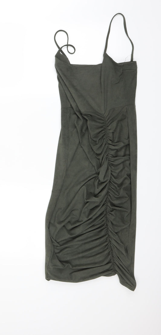 PRETTYLITTLETHING Womens Green   A-Line  Size 10