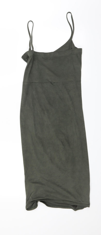 PRETTYLITTLETHING Womens Green   A-Line  Size 10