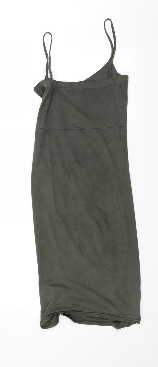 PRETTYLITTLETHING Womens Green   A-Line  Size 10