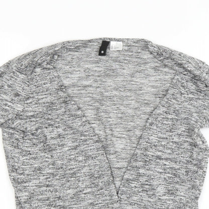 H&M Womens Grey   Cardigan Jumper Size S