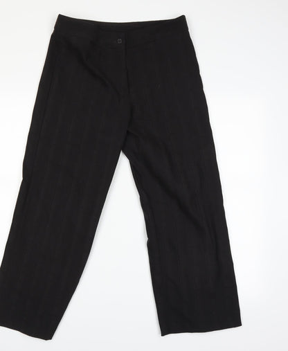 Liz Jordan Womens Black   Trousers  Size 10 L23 in