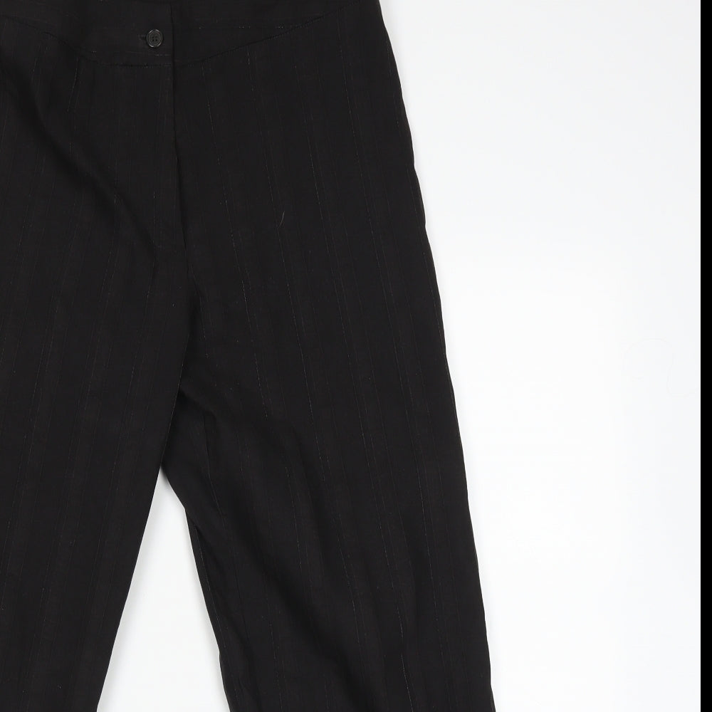 Liz Jordan Womens Black   Trousers  Size 10 L23 in