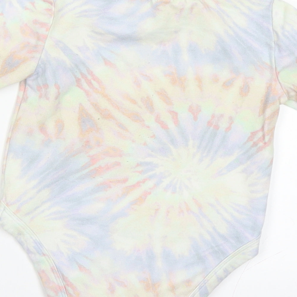 TEAM CUTE Girls Multicoloured Tie Dye  Babygrow One-Piece Size 0-3 Months