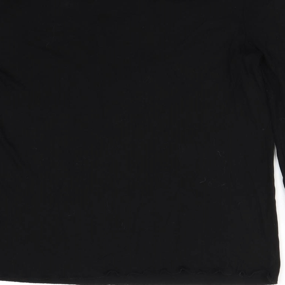 Womens UK Size 6 NEXT Black Basic Blouse