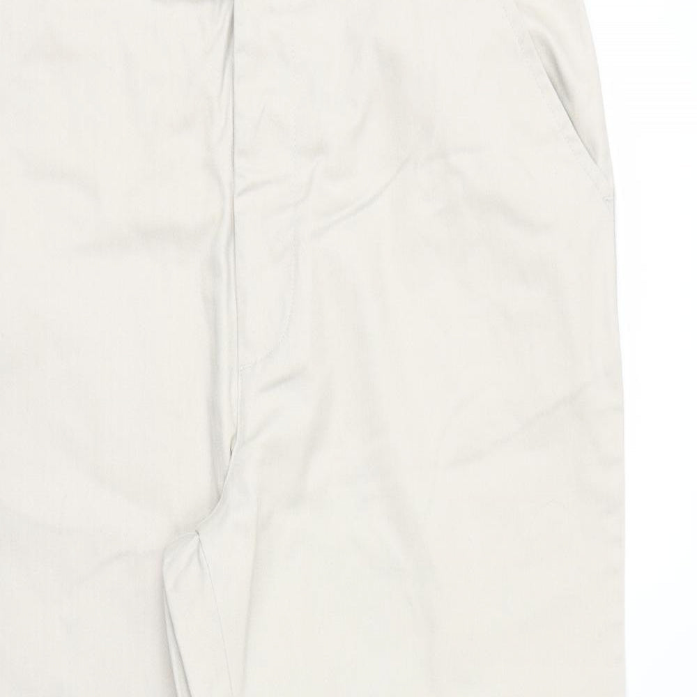 Mens UK Size S Cotton Traders Regular Fit Dress Pants Beige Trousers
