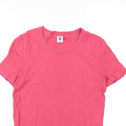 Petit Bateru Womens Pink   Basic T-Shirt Size M