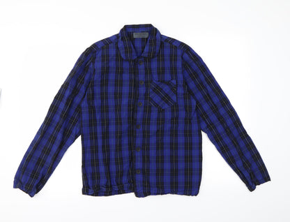 Primark Mens Blue Check   Button-Up Size S