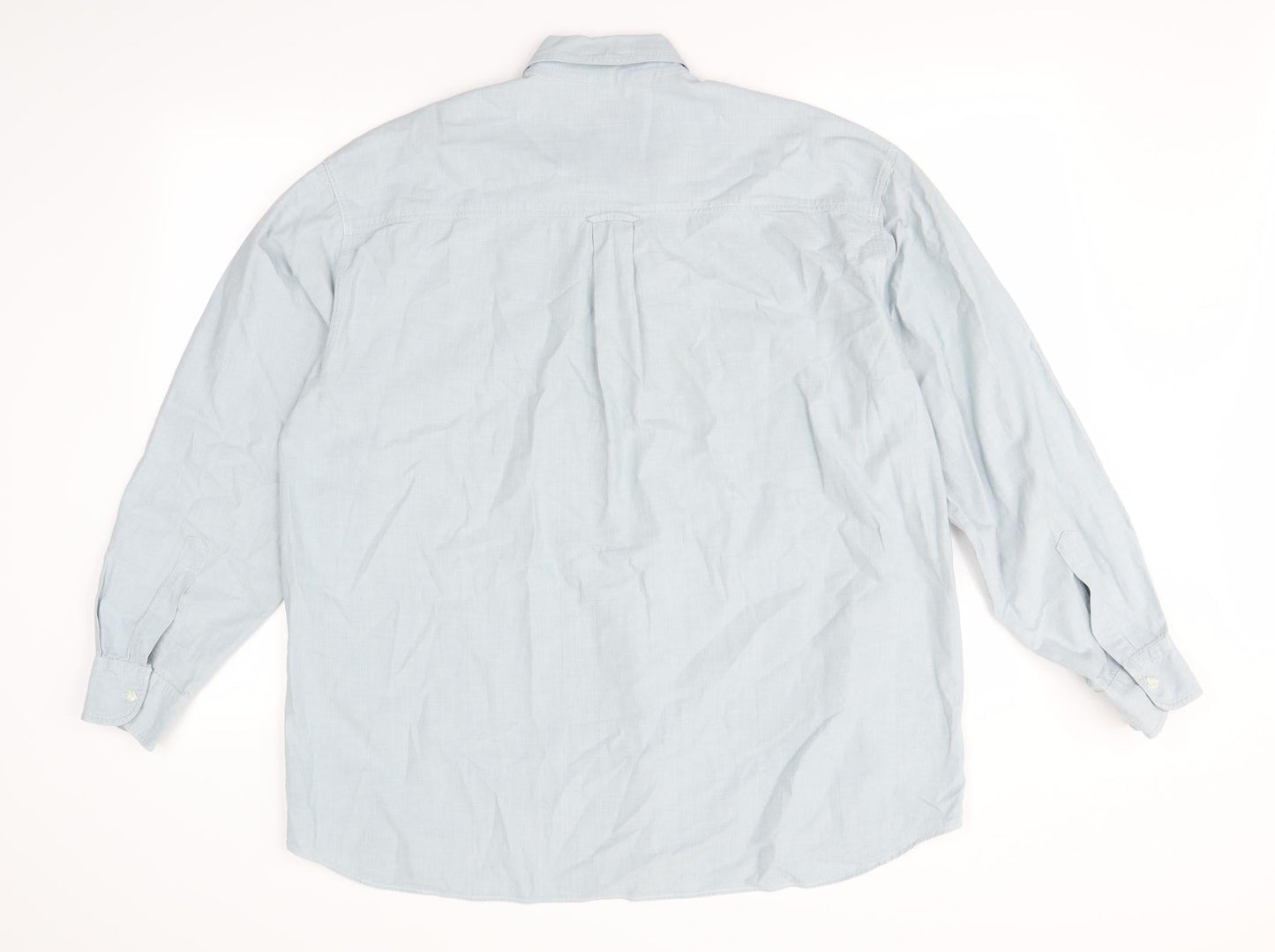 Mens UK Size M Blue jeans Blue  Button-Up Long Sleeve Casual Shirt