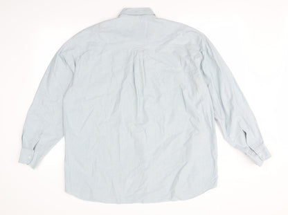 Mens UK Size M Blue jeans Blue  Button-Up Long Sleeve Casual Shirt