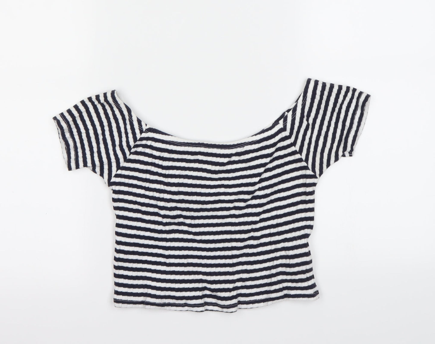 Womens UK Size 12 New Look Blue Basic T-Shirt