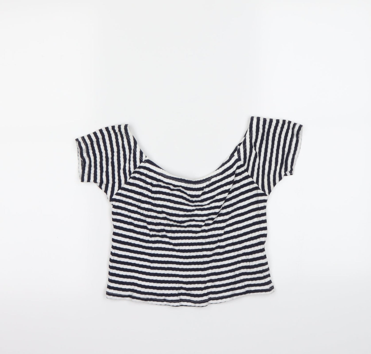 Womens UK Size 12 New Look Blue Basic T-Shirt