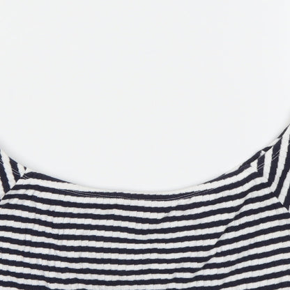Womens UK Size 12 New Look Blue Basic T-Shirt