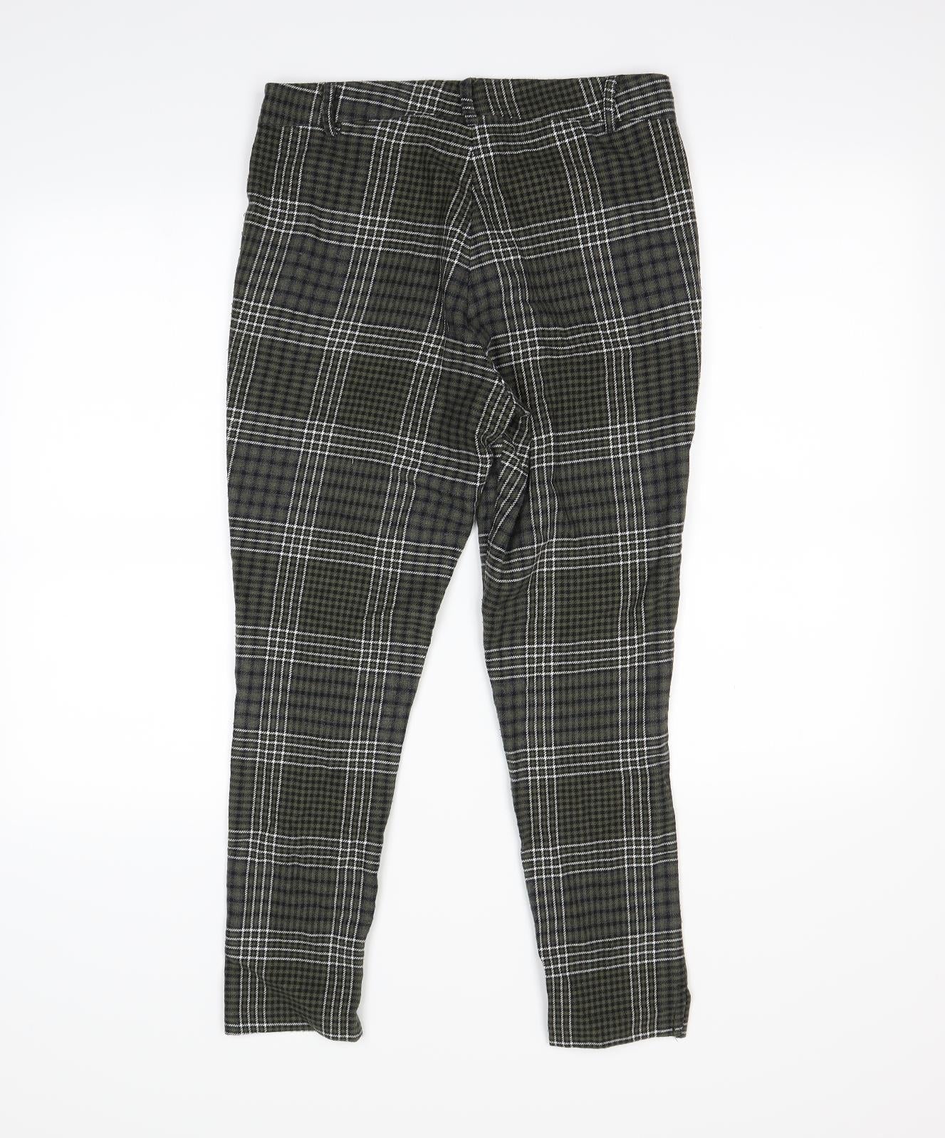MOTIVI Womens Green Check  Dress Pants Trousers Size 6 L25 in