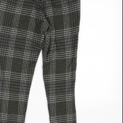MOTIVI Womens Green Check  Dress Pants Trousers Size 6 L25 in