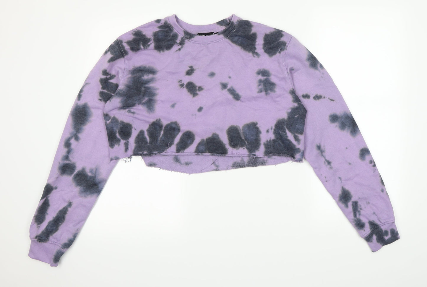 Pretty little thing Womens Purple Polka Dot  Pullover Jumper Size 6