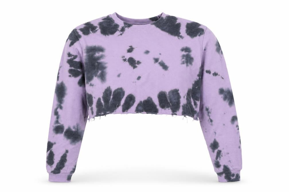 PRETTYLITTLETHING Womens Purple Polka Dot  Pullover Jumper Size 6