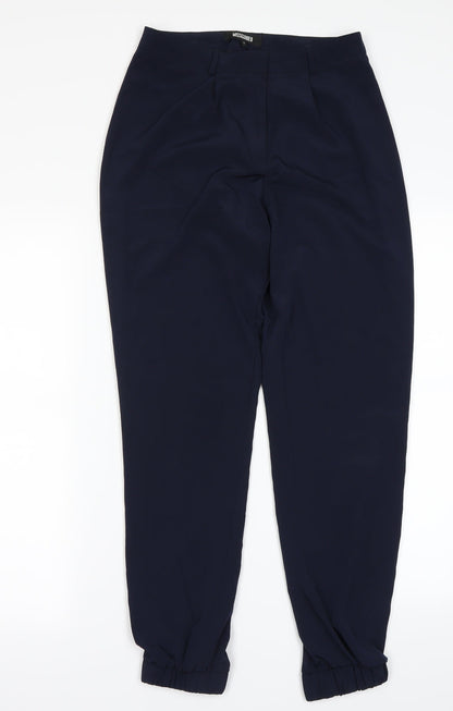Womens UK Size 6 Missguided Regular Fit Dress Pants Blue Trousers