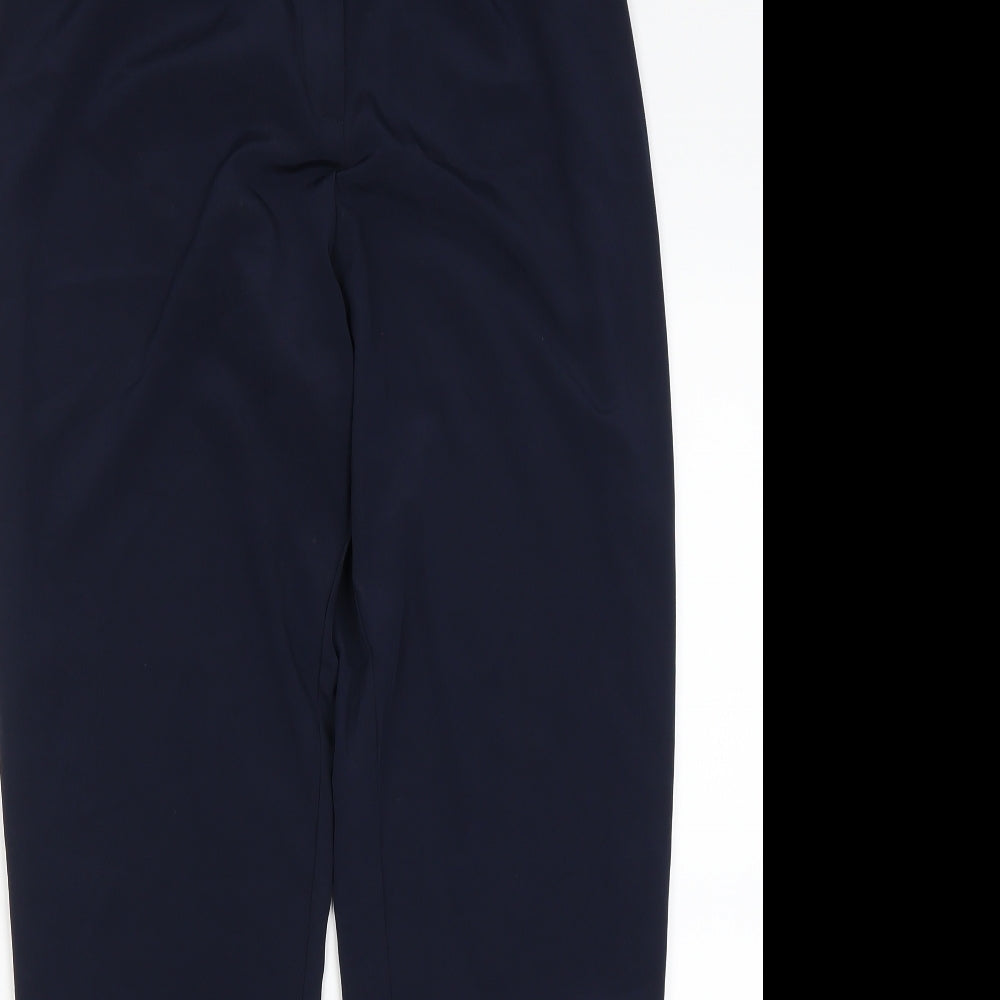 Womens UK Size 6 Missguided Regular Fit Dress Pants Blue Trousers