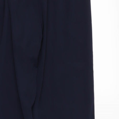 Womens UK Size 6 Missguided Regular Fit Dress Pants Blue Trousers