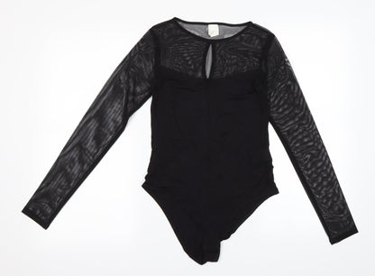 Divided by H&M Womens Black   Bodysuit One-Piece Size S