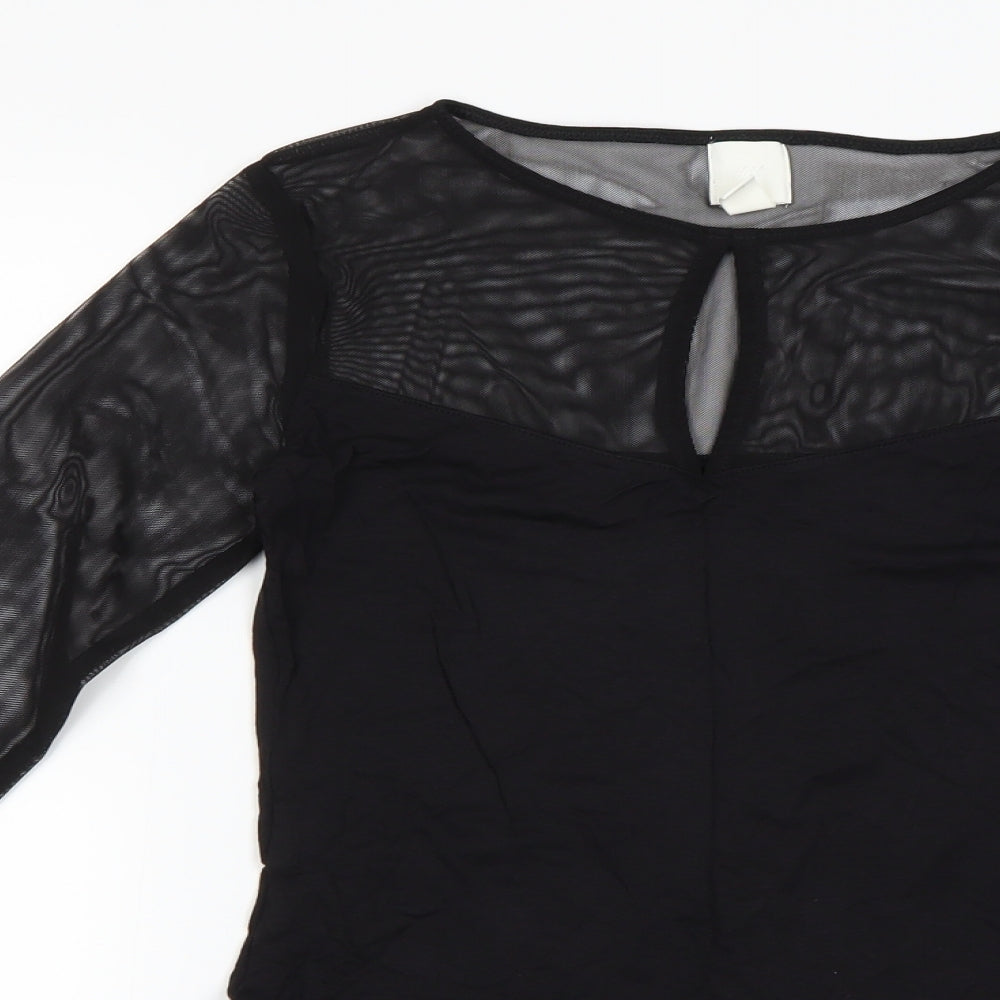 Divided by H&M Womens Black   Bodysuit One-Piece Size S