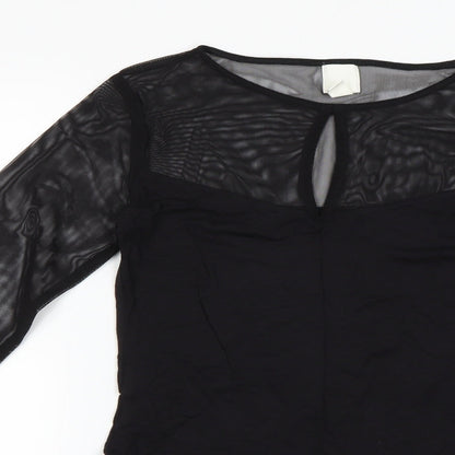 Divided by H&M Womens Black   Bodysuit One-Piece Size S