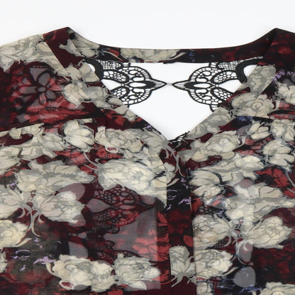 Womens UK Size XL Preworn Multicoloured Basic Button-Up