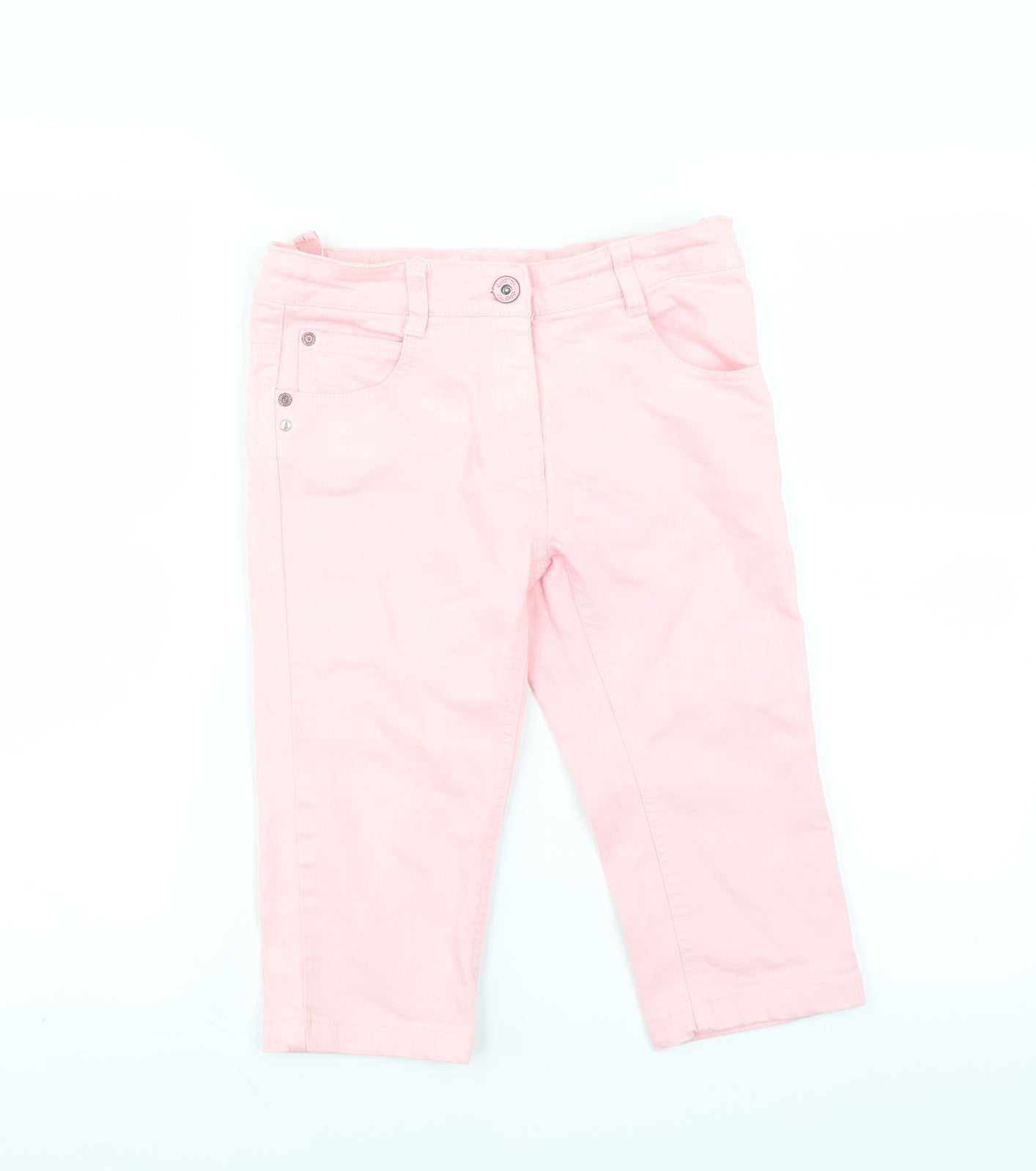 NEXT Girls Pink  Denim Cropped Jeans Size 9 Months