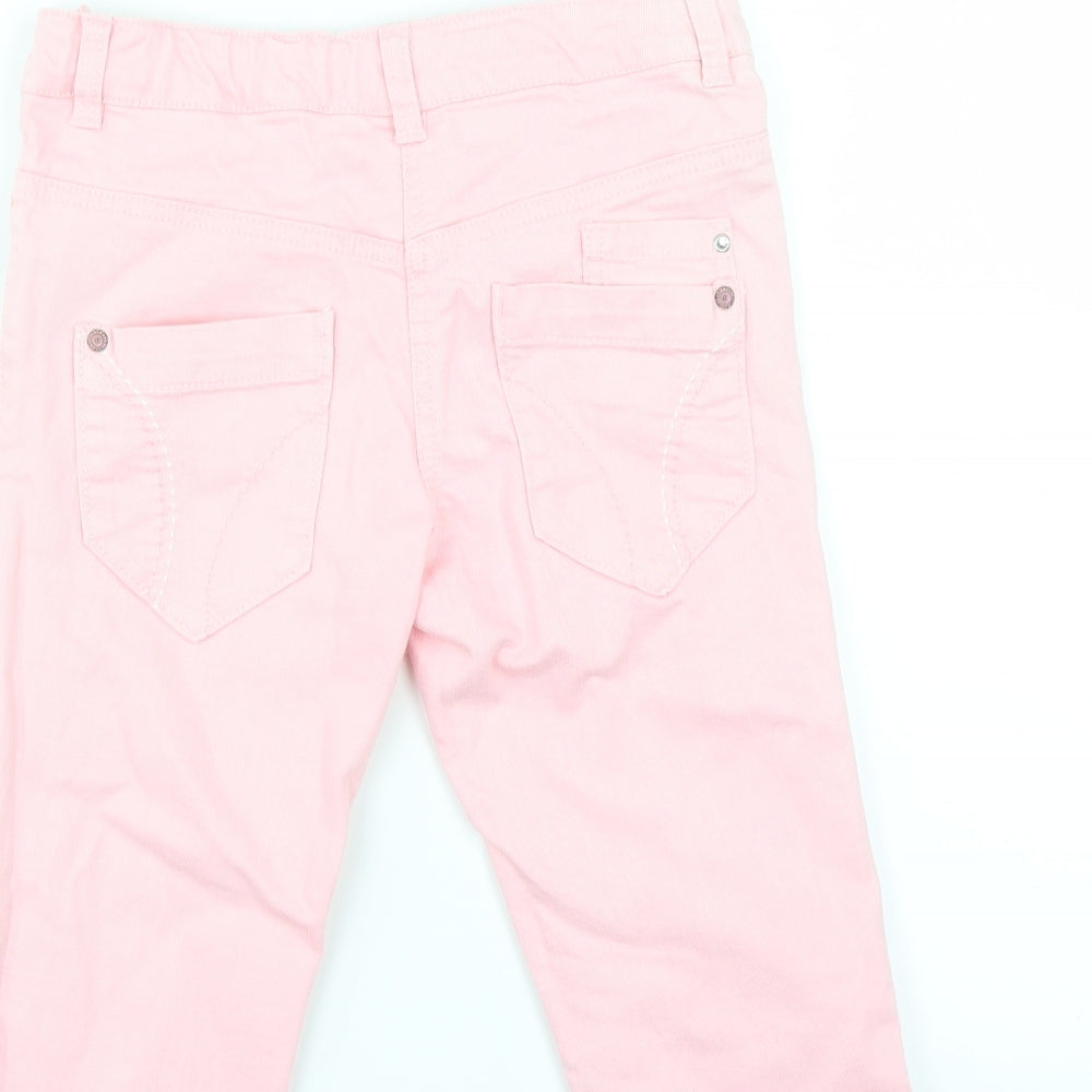 NEXT Girls Pink  Denim Cropped Jeans Size 9 Months