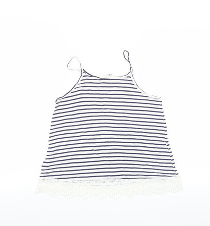 H&M Girls Blue Striped  Camisole T-Shirt Size 14 Years