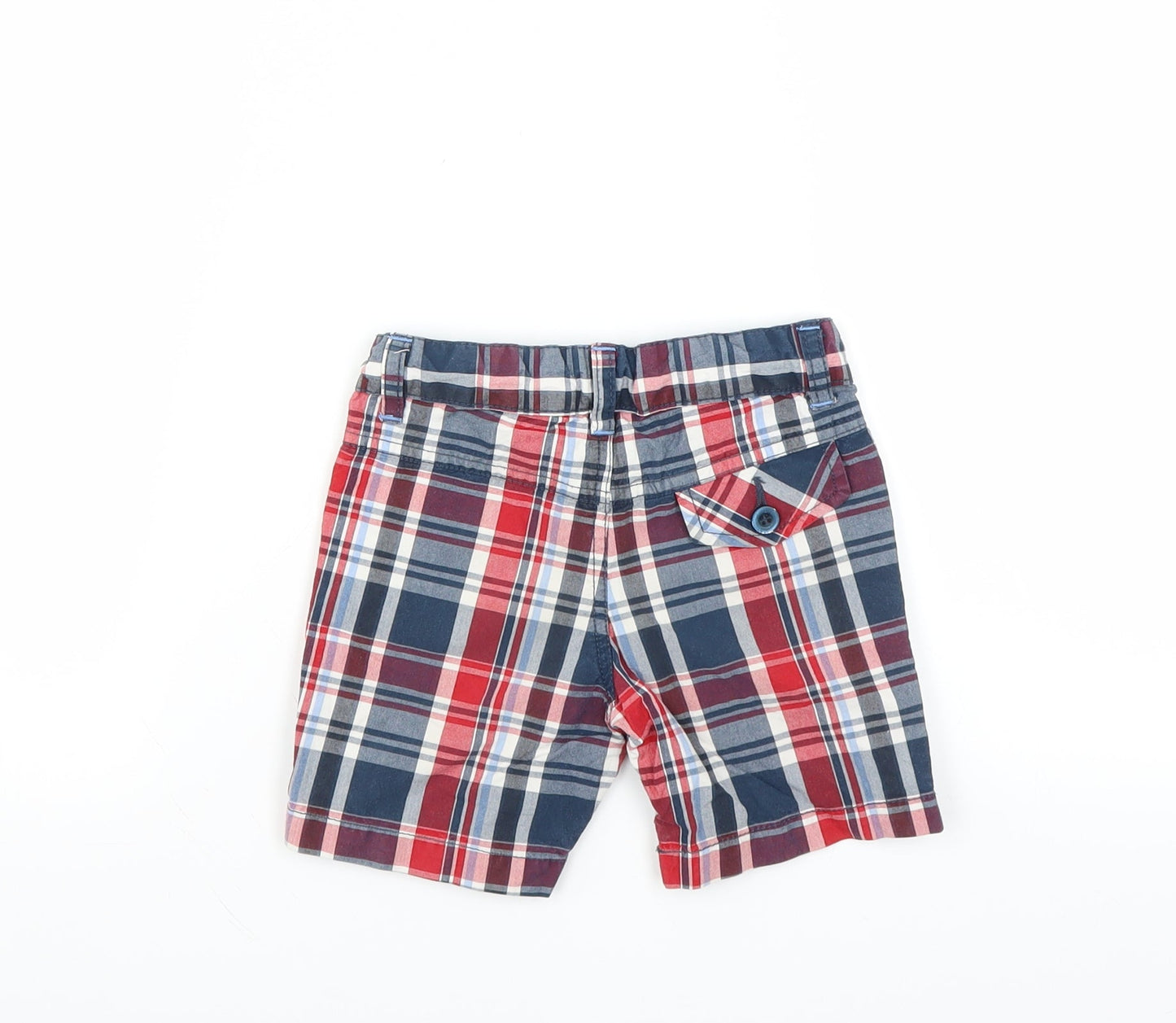 Preworn Baby Blue Plaid   Trousers Size 12 Months  - SHORTS