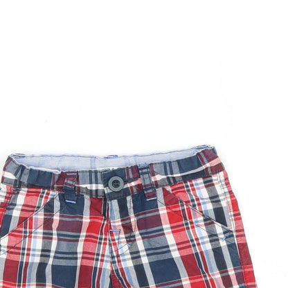 Preworn Baby Blue Plaid   Trousers Size 12 Months  - SHORTS