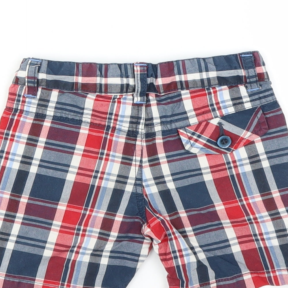 Preworn Baby Blue Plaid   Trousers Size 12 Months  - SHORTS