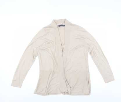 Marks and Spencer Womens Beige   Cardigan Jumper Size 16