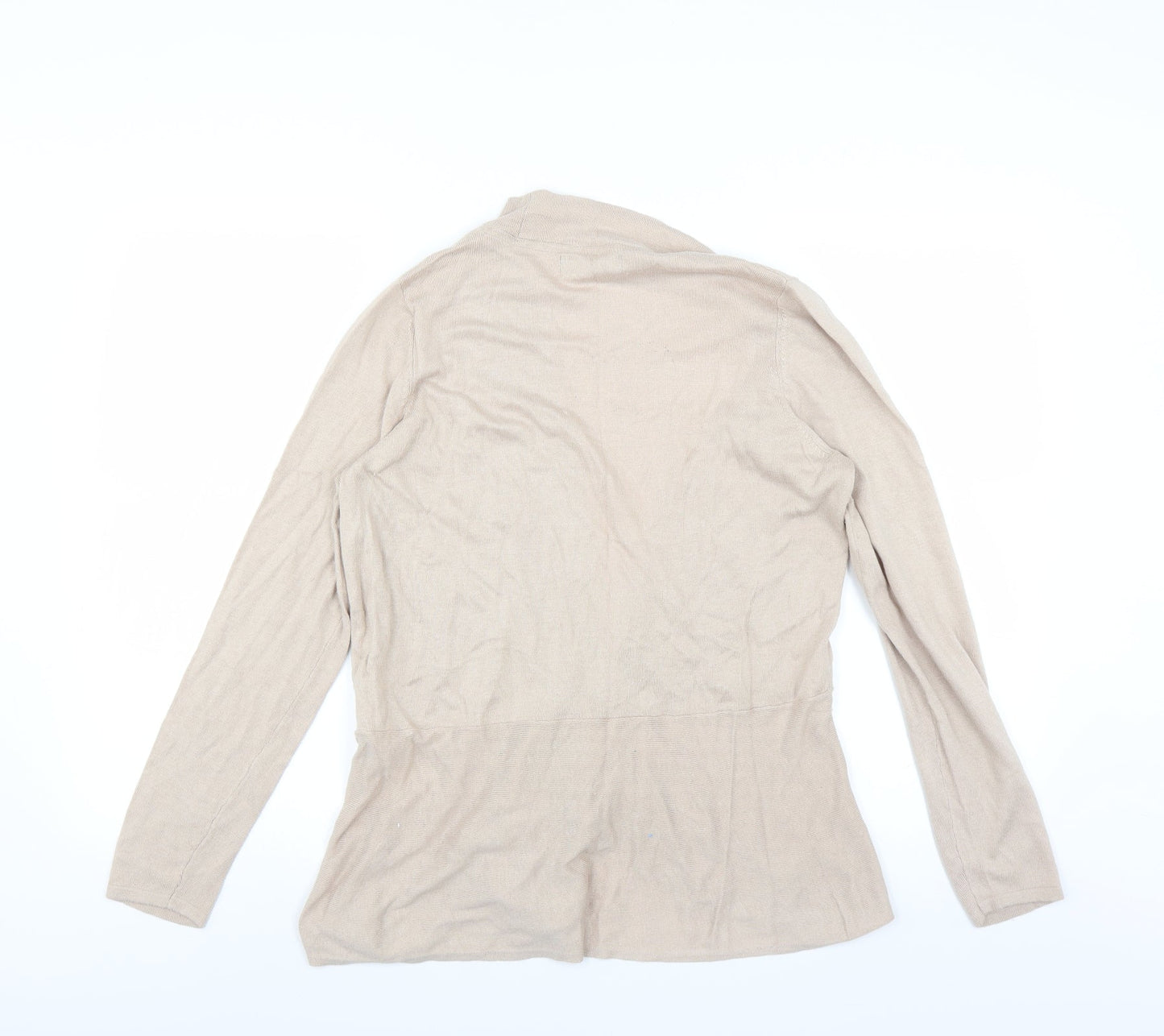 Marks and Spencer Womens Beige   Cardigan Jumper Size 16