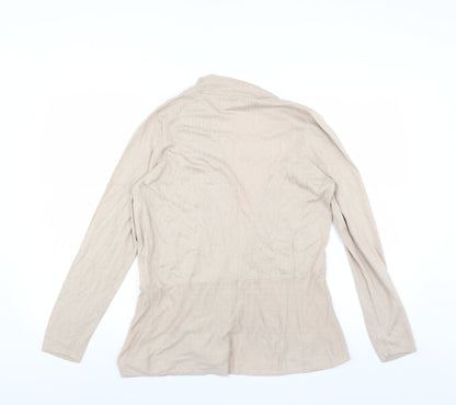 Marks and Spencer Womens Beige   Cardigan Jumper Size 16