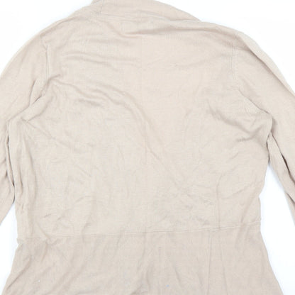 Marks and Spencer Womens Beige   Cardigan Jumper Size 16