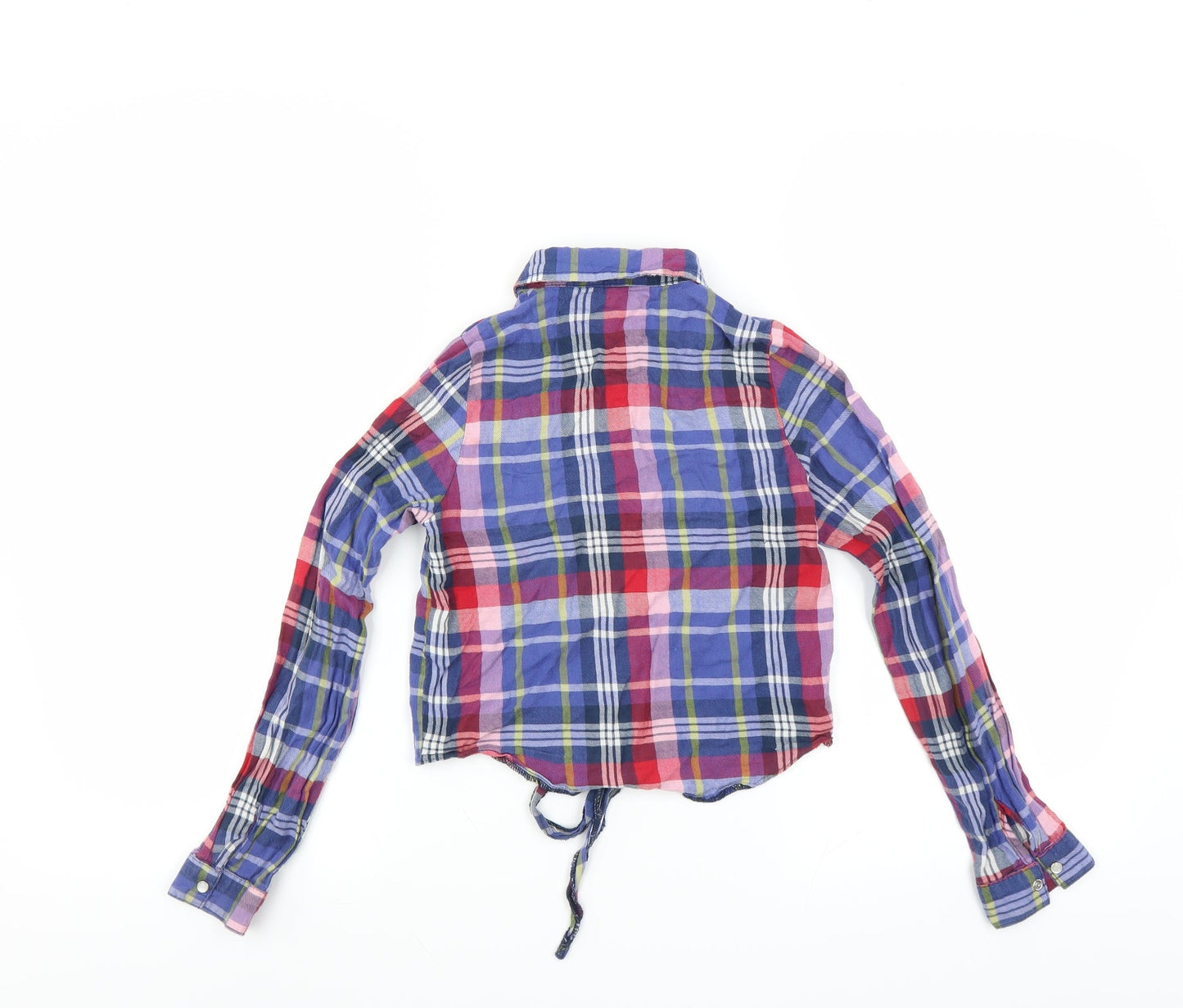 Tammy Girls Blue Plaid  Basic Casual Size 10 Years