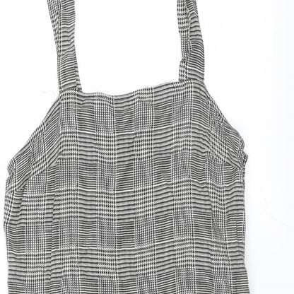 Divided by H&M Womens Black Herringbone  Mini  Size 10