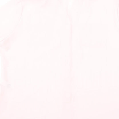 Womens UK Size 14 Marks and Spencer Pink Basic Button-Up