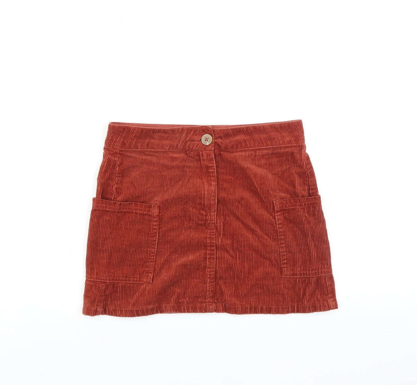 Dunnes Stores Girls Brown  Corduroy A-Line Skirt Size 9 Years