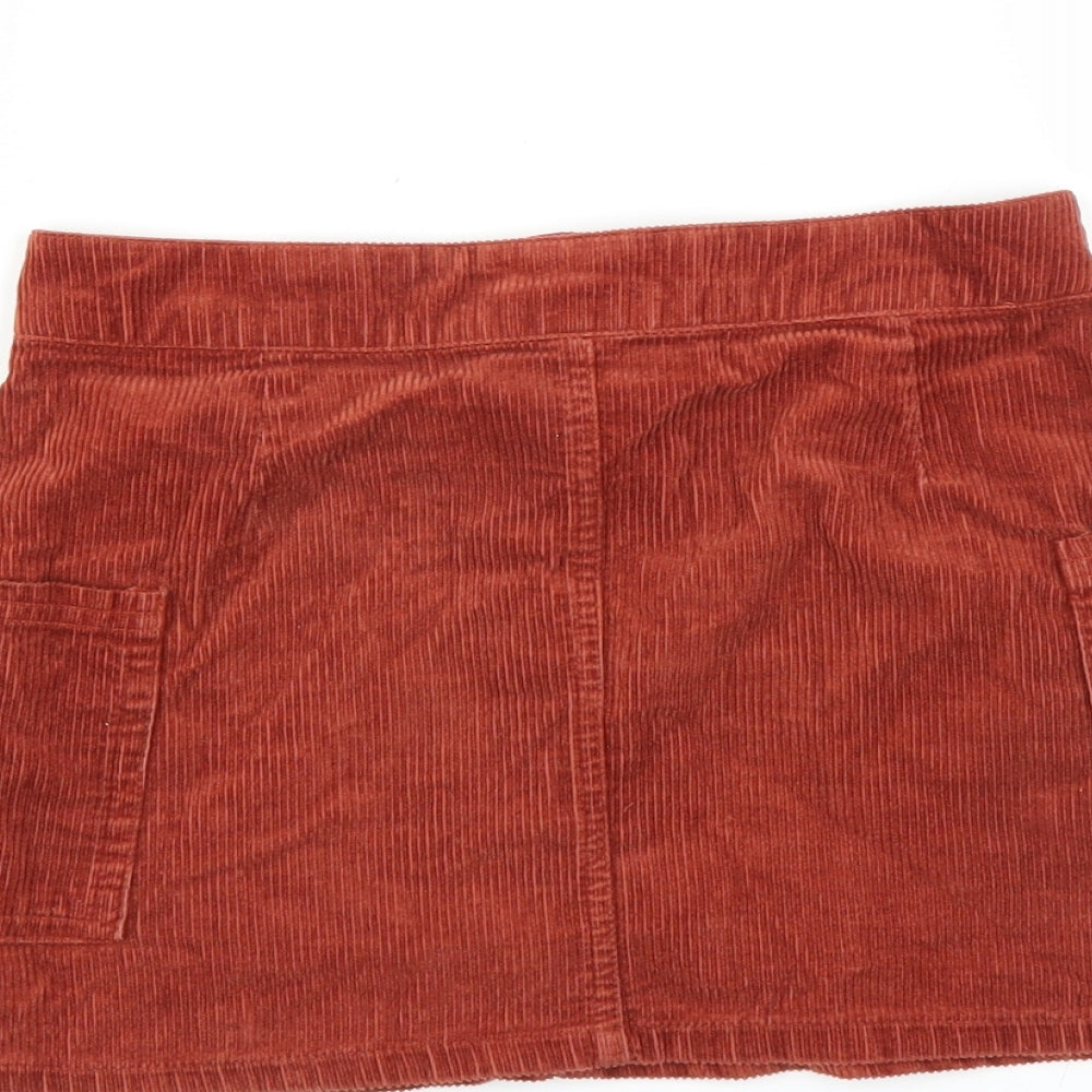 Dunnes Stores Girls Brown  Corduroy A-Line Skirt Size 9 Years