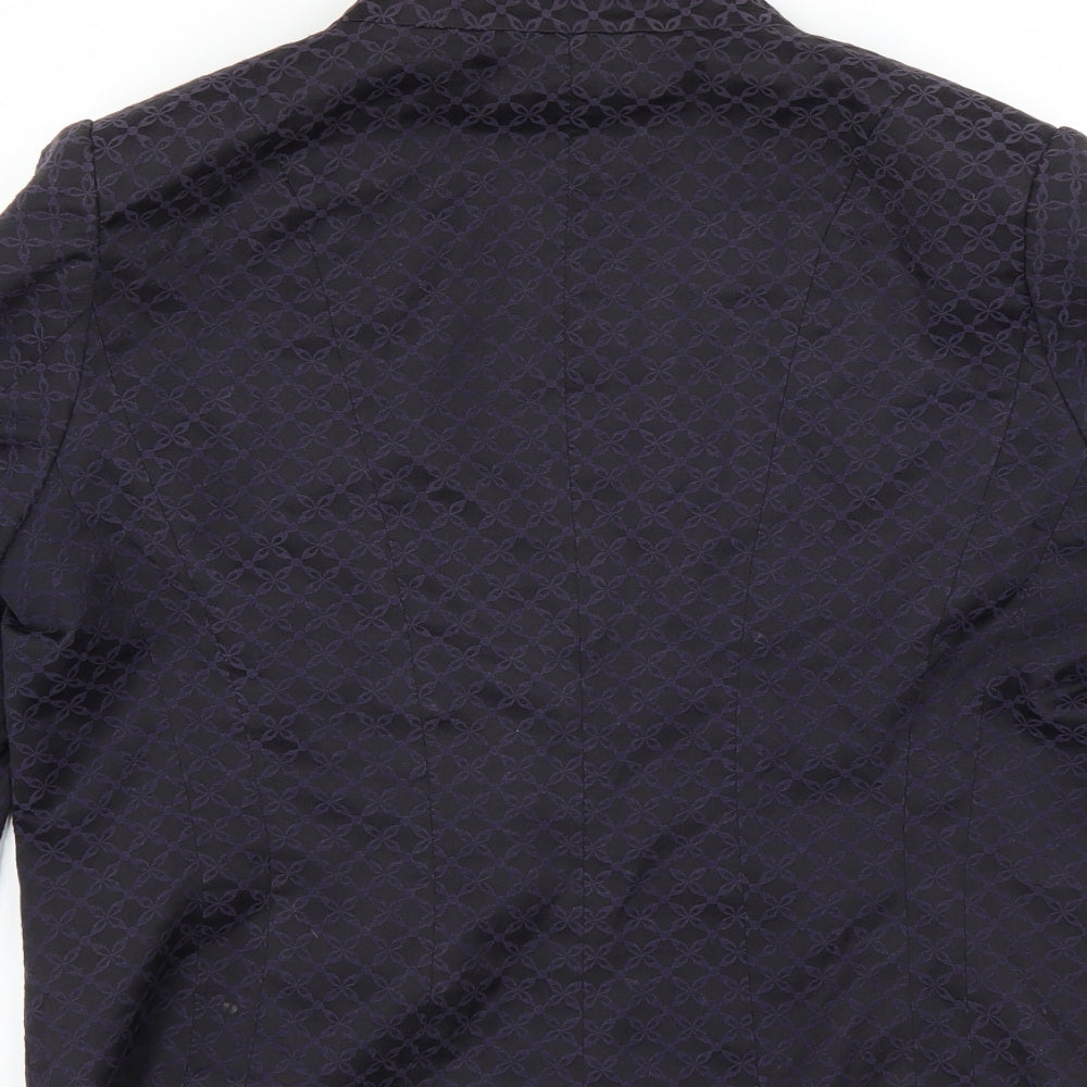 H&M Womens Purple   Jacket Suit Jacket Size 16
