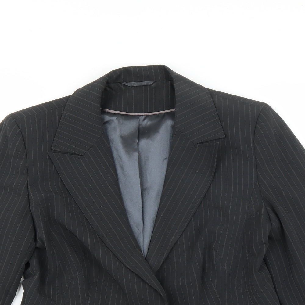 Dorothy Perkins Womens Black Striped  Jacket Suit Jacket Size 12