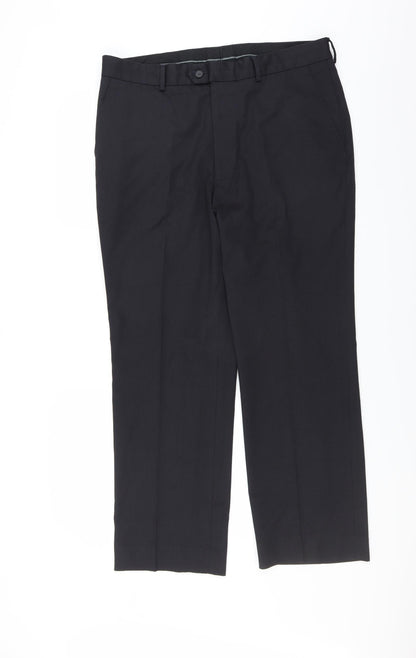 F&F Mens Blue Striped  Trousers  Size 34 in L29 in