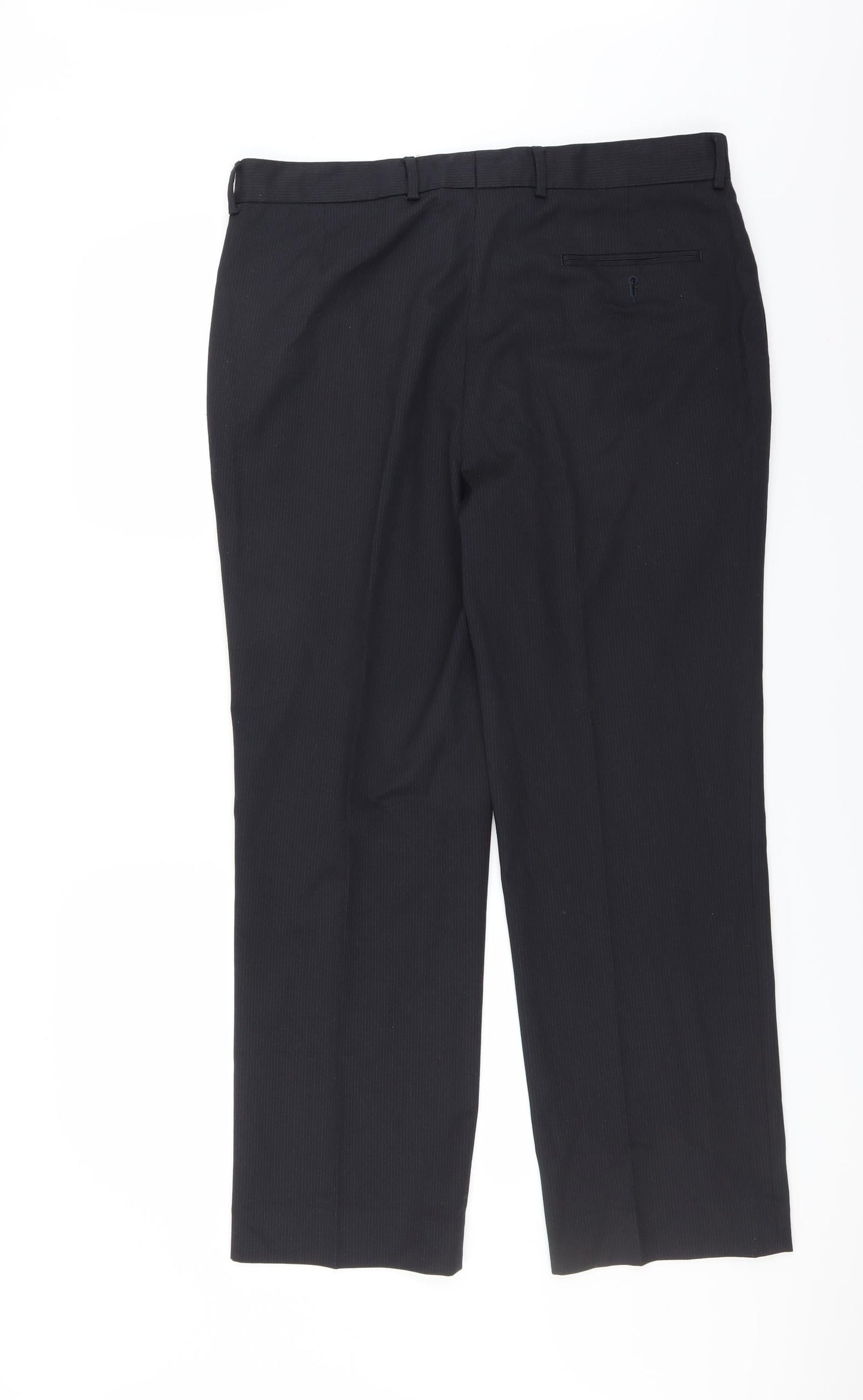 F&F Mens Blue Striped  Trousers  Size 34 in L29 in