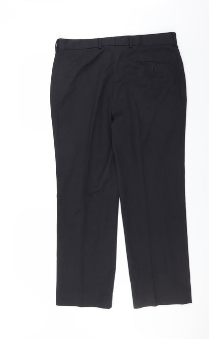 F&F Mens Blue Striped  Trousers  Size 34 in L29 in