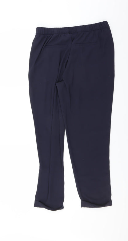 Womens UK Size 12 Marks and Spencer Regular Fit  Blue Trousers